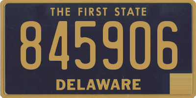 DE license plate 845906