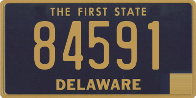DE license plate 84591