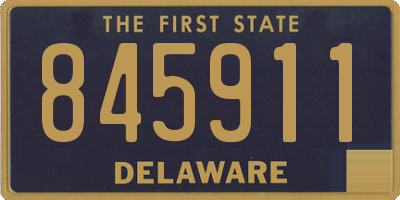 DE license plate 845911