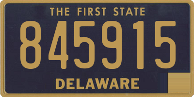 DE license plate 845915