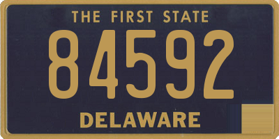 DE license plate 84592