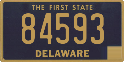 DE license plate 84593