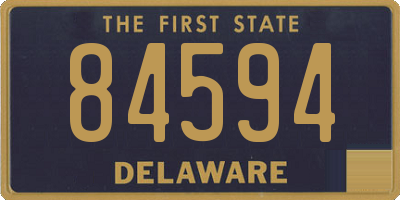 DE license plate 84594