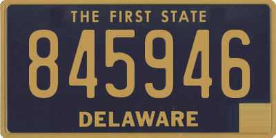 DE license plate 845946