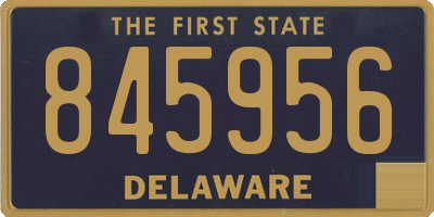 DE license plate 845956