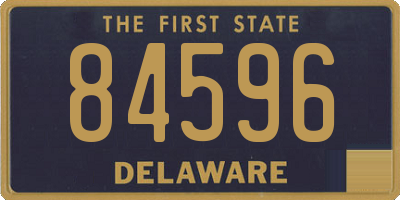 DE license plate 84596