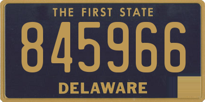 DE license plate 845966