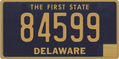 DE license plate 84599