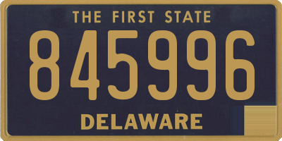 DE license plate 845996