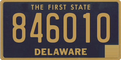 DE license plate 846010