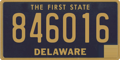 DE license plate 846016