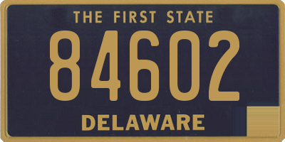 DE license plate 84602