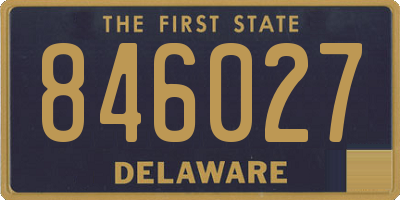 DE license plate 846027