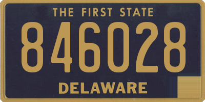 DE license plate 846028