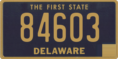 DE license plate 84603