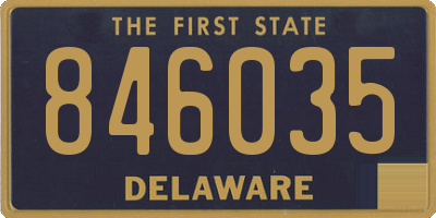 DE license plate 846035