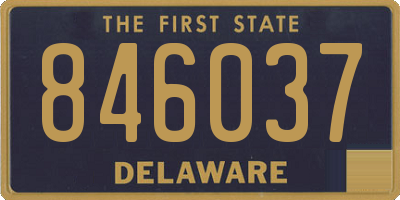DE license plate 846037