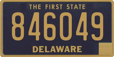 DE license plate 846049