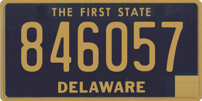 DE license plate 846057