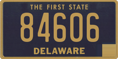 DE license plate 84606