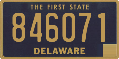 DE license plate 846071