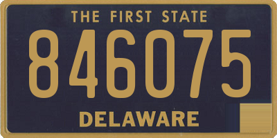 DE license plate 846075