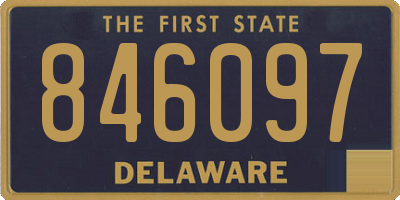 DE license plate 846097