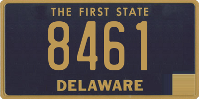 DE license plate 8461