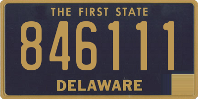DE license plate 846111