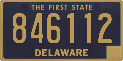 DE license plate 846112