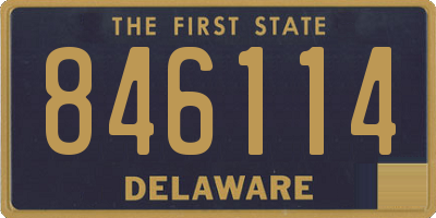 DE license plate 846114