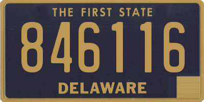 DE license plate 846116
