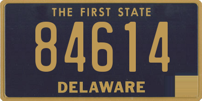 DE license plate 84614
