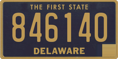 DE license plate 846140