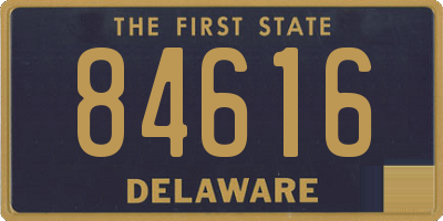 DE license plate 84616