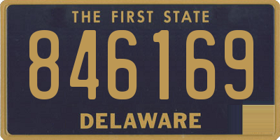 DE license plate 846169