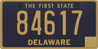 DE license plate 84617