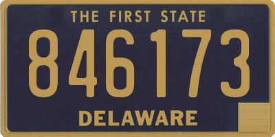 DE license plate 846173