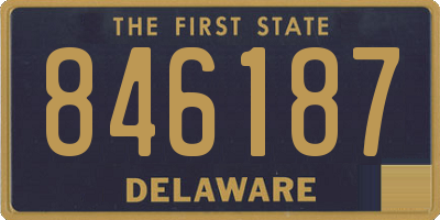 DE license plate 846187