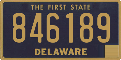 DE license plate 846189