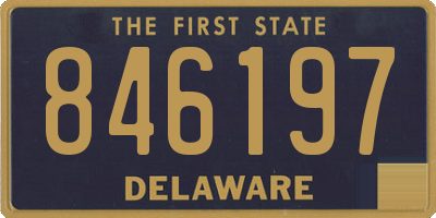 DE license plate 846197
