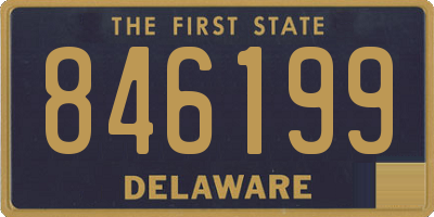 DE license plate 846199