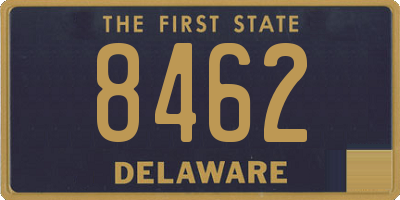 DE license plate 8462