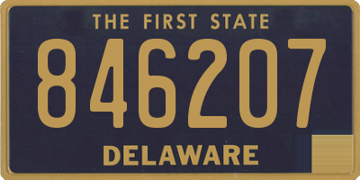 DE license plate 846207