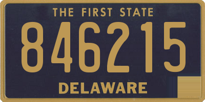 DE license plate 846215