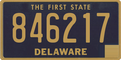 DE license plate 846217