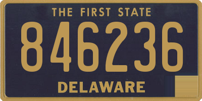 DE license plate 846236