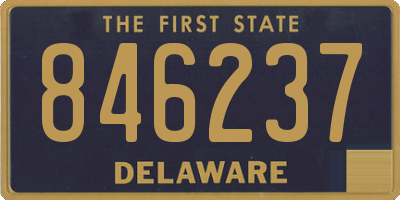 DE license plate 846237