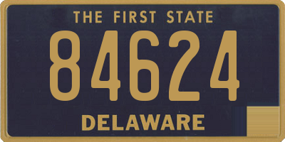 DE license plate 84624