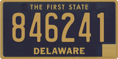 DE license plate 846241
